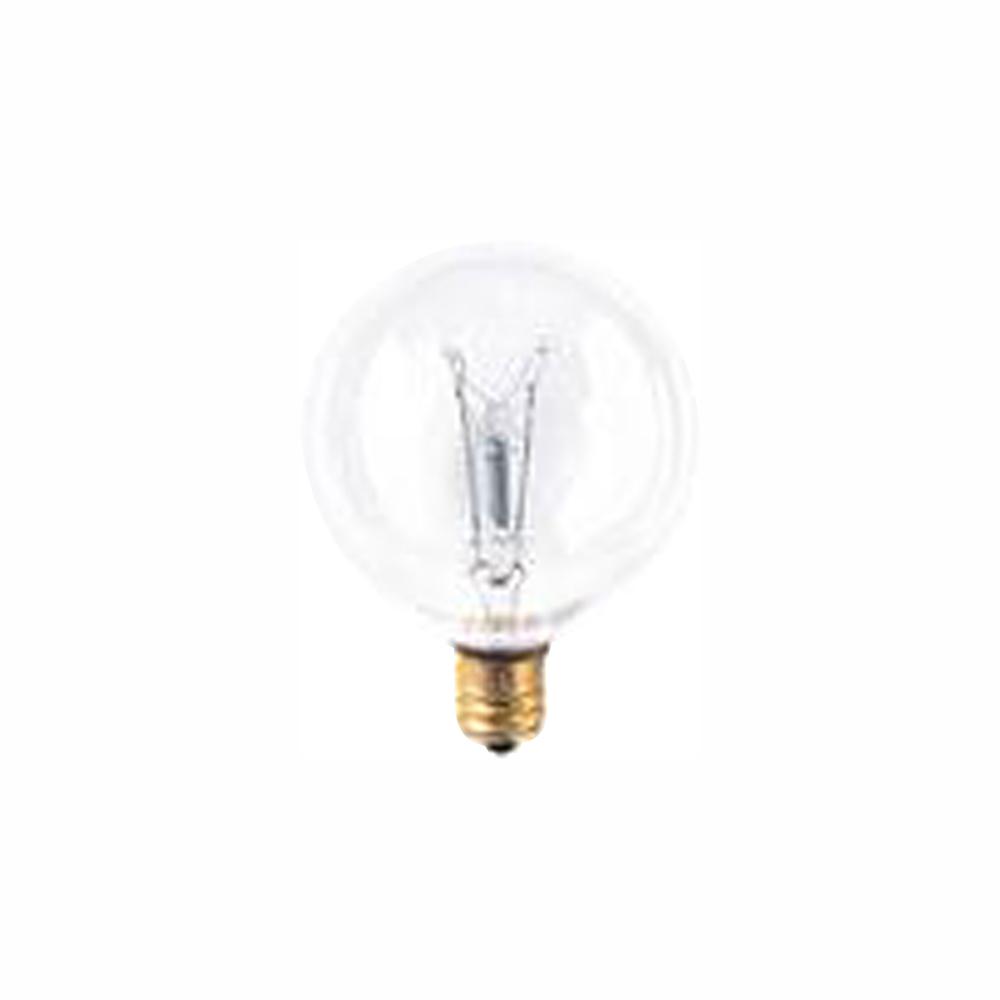 Bulbrite 60Watt G16.5 Clear Dimmable Warm White Light Incandescent Light Bulb (40Pack)861125