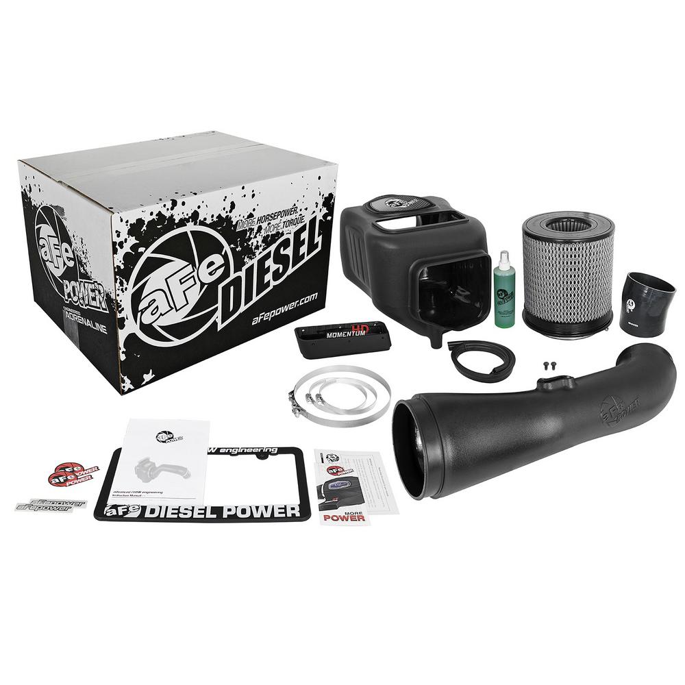 Stage 2 Cold Air Intake Raw w// PG7 Filter for Powerstroke 6.7L 11-16-Black