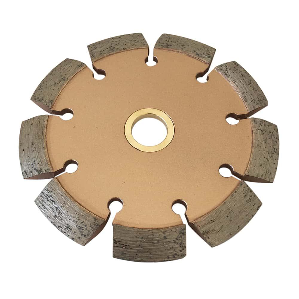 EDiamondTools 4.5 in. Crack Chaser Blade for Concrete and Asphalt Repair - 1/4 in. Crack Width - 7/8 in.-5/8 in. Non-Threaded Arbor