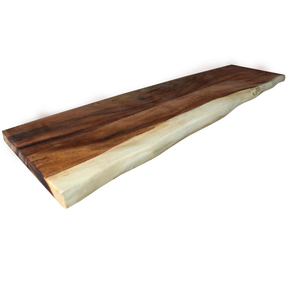 HARDWOOD REFLECTIONS Saman 4 ft. L x 18 in. D x 1.5 in. T Butcher Block Countertop in UV Coating