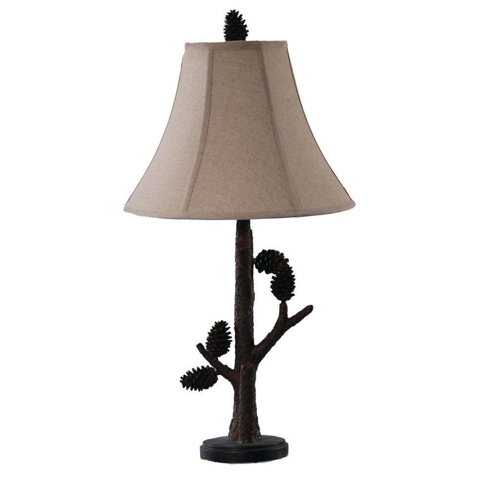 Absolute Decor 27 5 In Natural Pinecone Table Lamp Cvaqp966 The Natural Pinecone Table Lamp