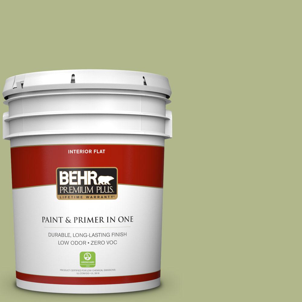 BEHR Premium Plus 5gal. M3504 Sweet Grass Flat Interior Paint140005
