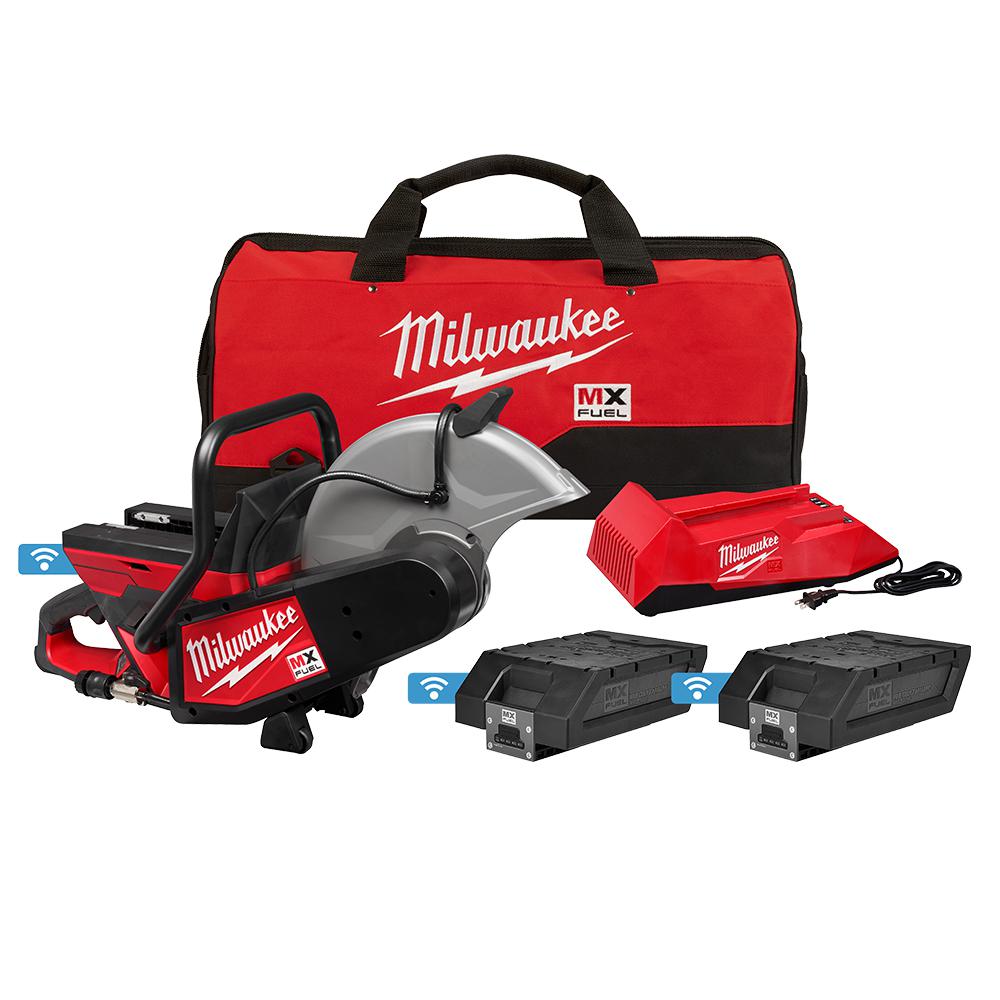Milwaukee MX FUEL Lithium-Ion Cordless 14 in. Cut Off Saw Kit with (2