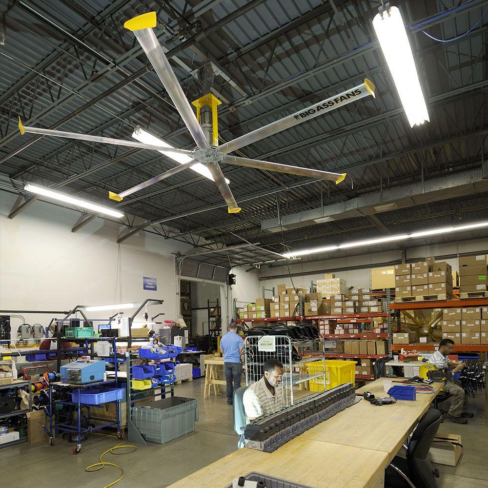 Big Ass Fans 4900 14 Ft Indoor Silver And Yellow Aluminum Shop