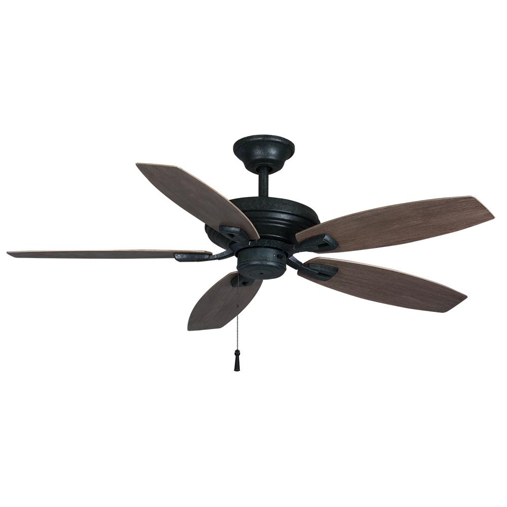 Hampton Bay North Pond 52 In Indoor Outdoor Aged Silver Ceiling Fan