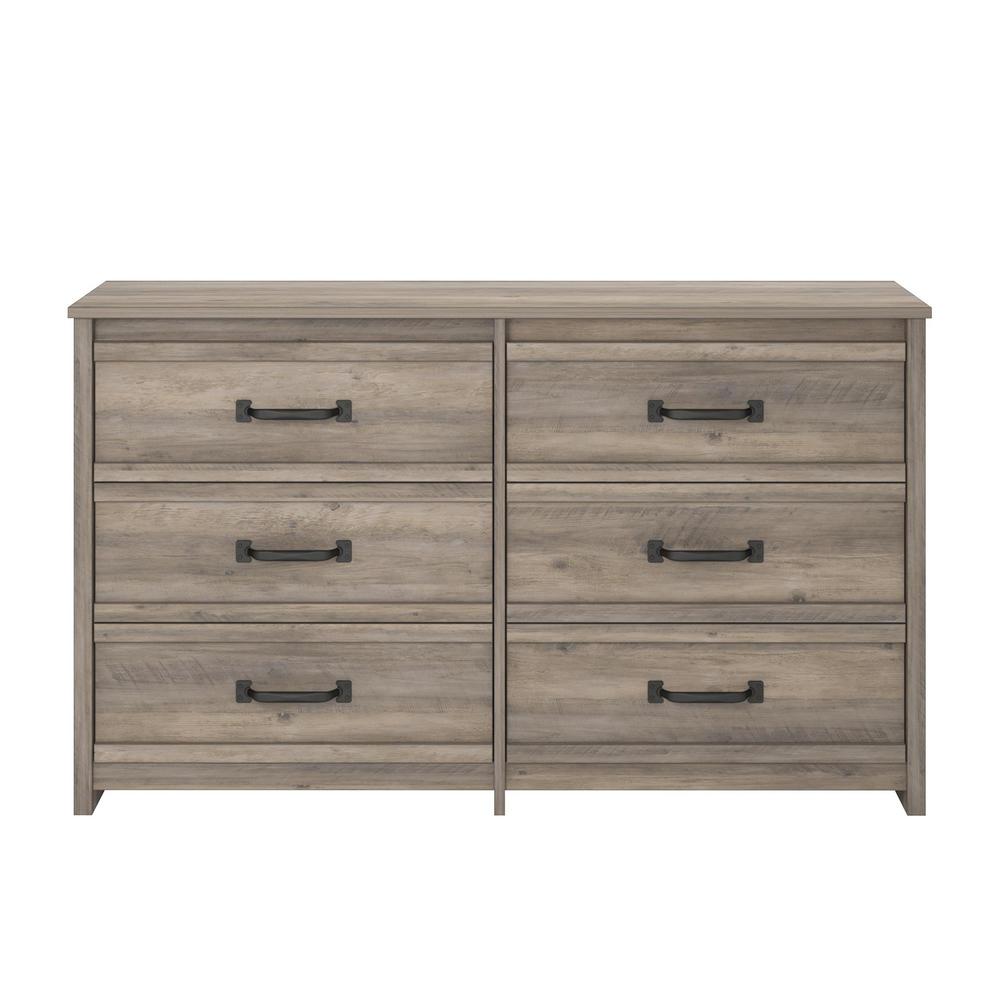 Ameriwood Home Amherst 6 Drawer Gray Oak Dresser 5758337com The