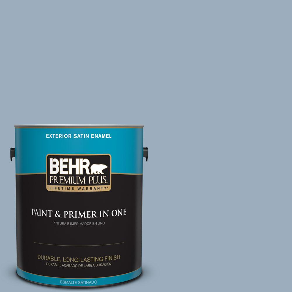 Behr Premium Plus 1 Gal 560f 4 Russian Blue Satin Enamel Exterior 560f 4 Russian Blue Satin Enamel Exterior Paint
