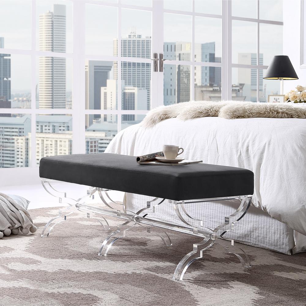 Black X Bench Bedroom Benches Bedroom Furniture The Home Depot
