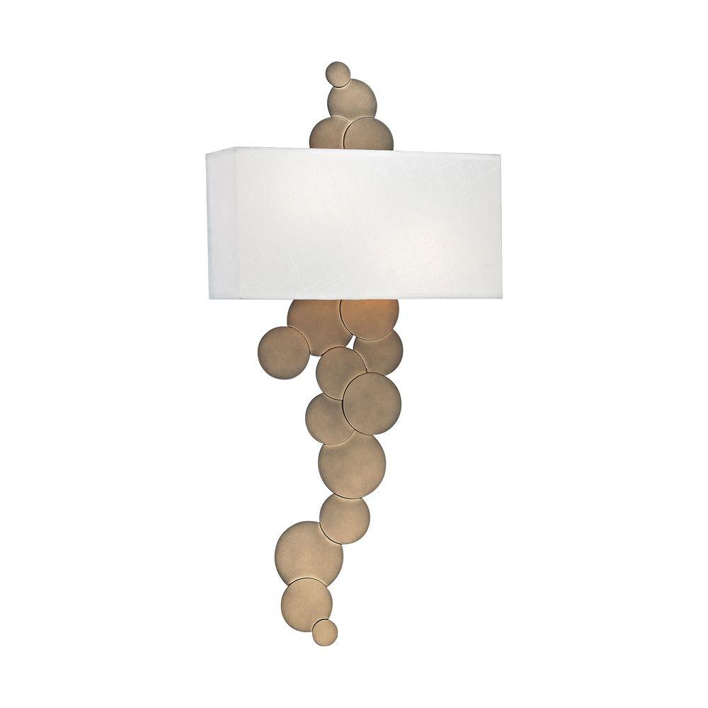 Titan Lighting Holepunch 2 Light Gold Leaf Wall Sconce Tn 999697 Titan Lighting Holepunch 2 Light Gold Leaf Wall Sconce