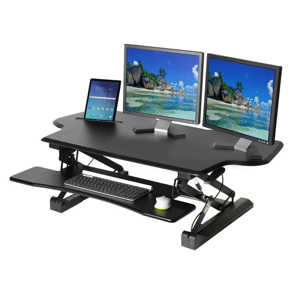Seville Classics Airlift Black 47in Large Height Adjustable