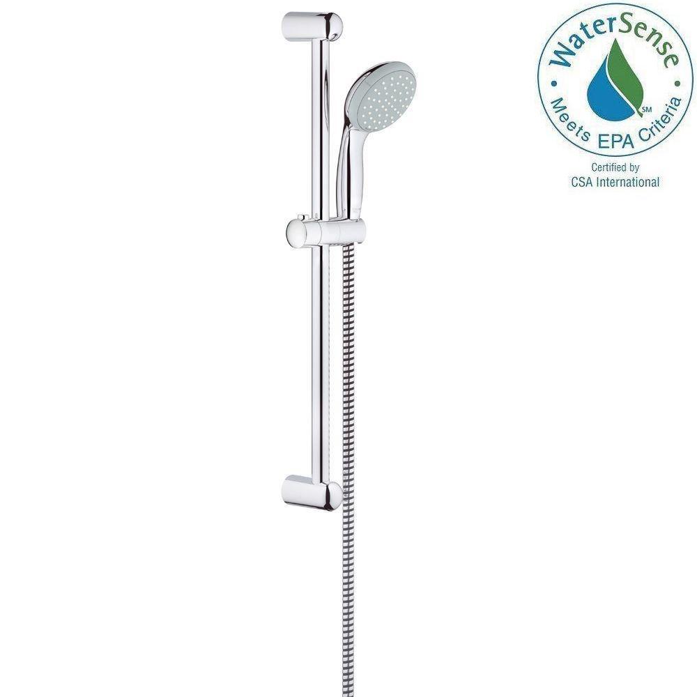 Grohe New Tempesta 100 2 Spray Wall Bar Shower Kit In Starlight Grohe New Tempesta 100 2 Spray Wall Bar Shower Kit In Starlight Chrome