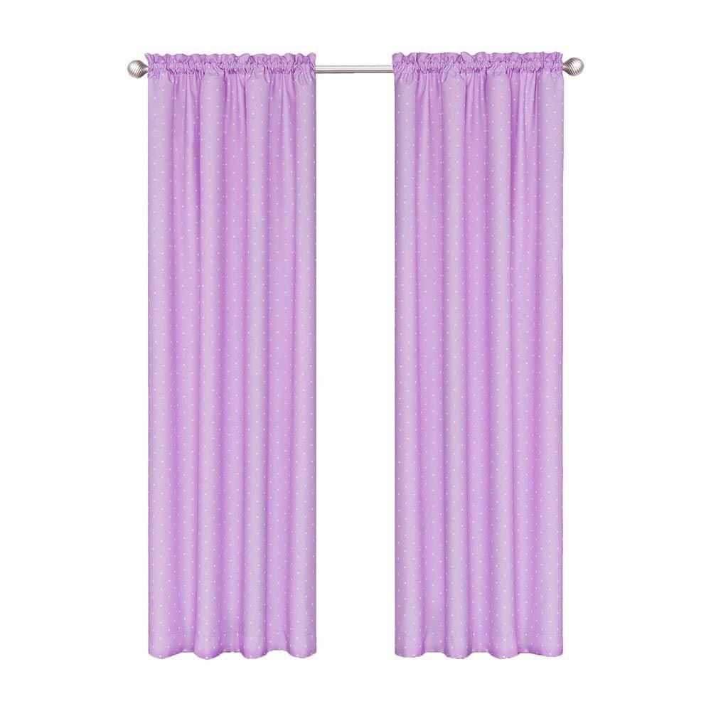 Eclipse Kids Polka Dots Blackout Window Curtain Panel In Purple