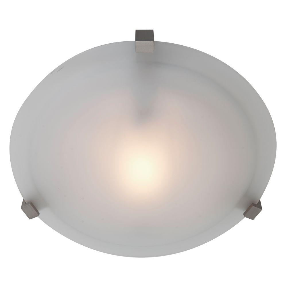Access Lighting Cirrus 1 Light Satin Flush Mount With Frosted Gl Shade Access Lighting Cirrus 1 Light Satin Flush Mount With Frosted Gl Shade