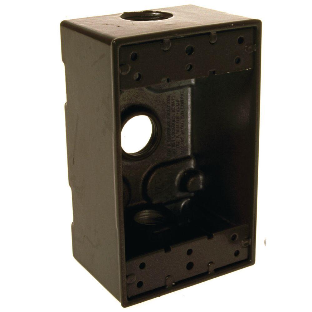 bell-1-gang-weatherproof-box-three-1-2-in-threaded-outlets-bronze