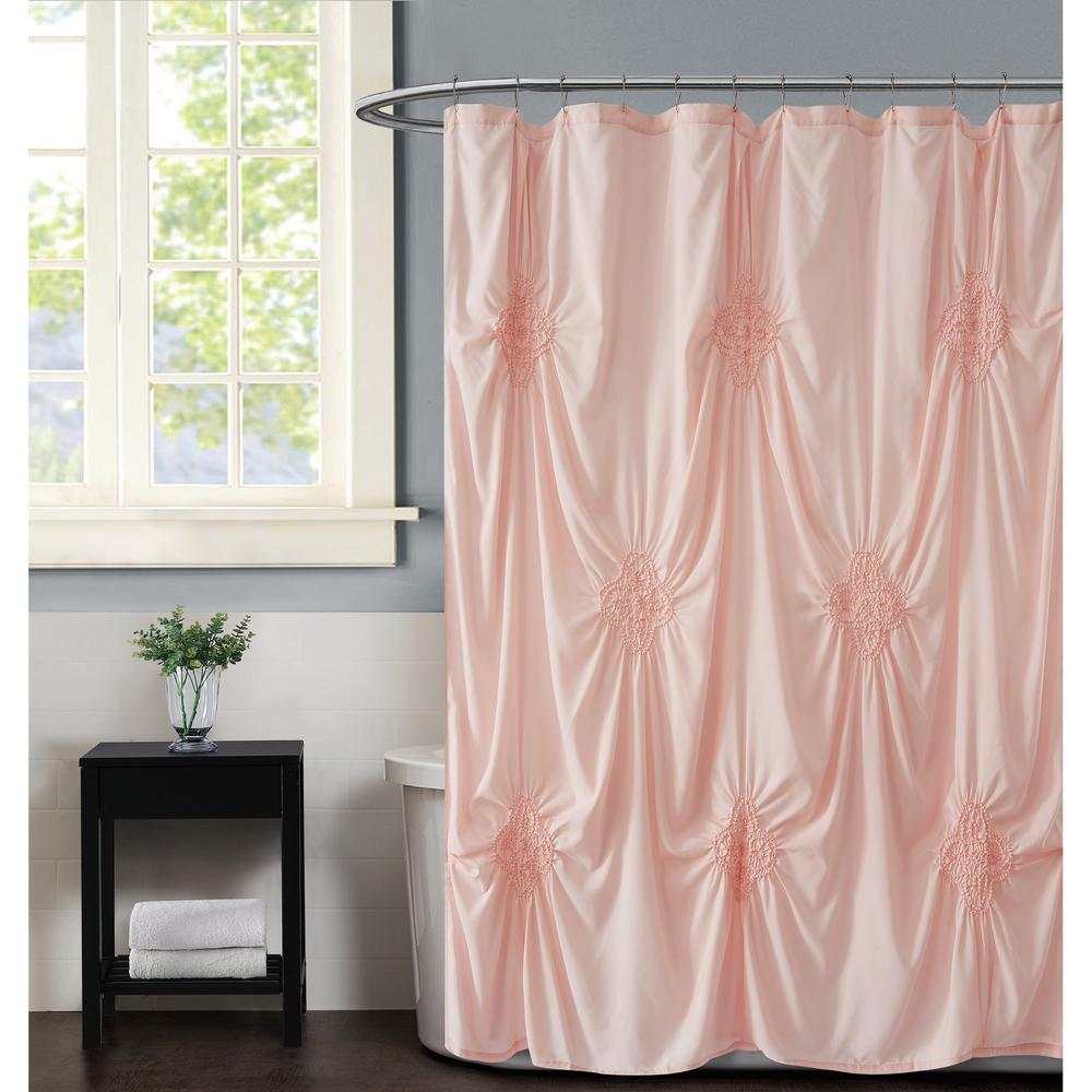 blush shower curtain walmart