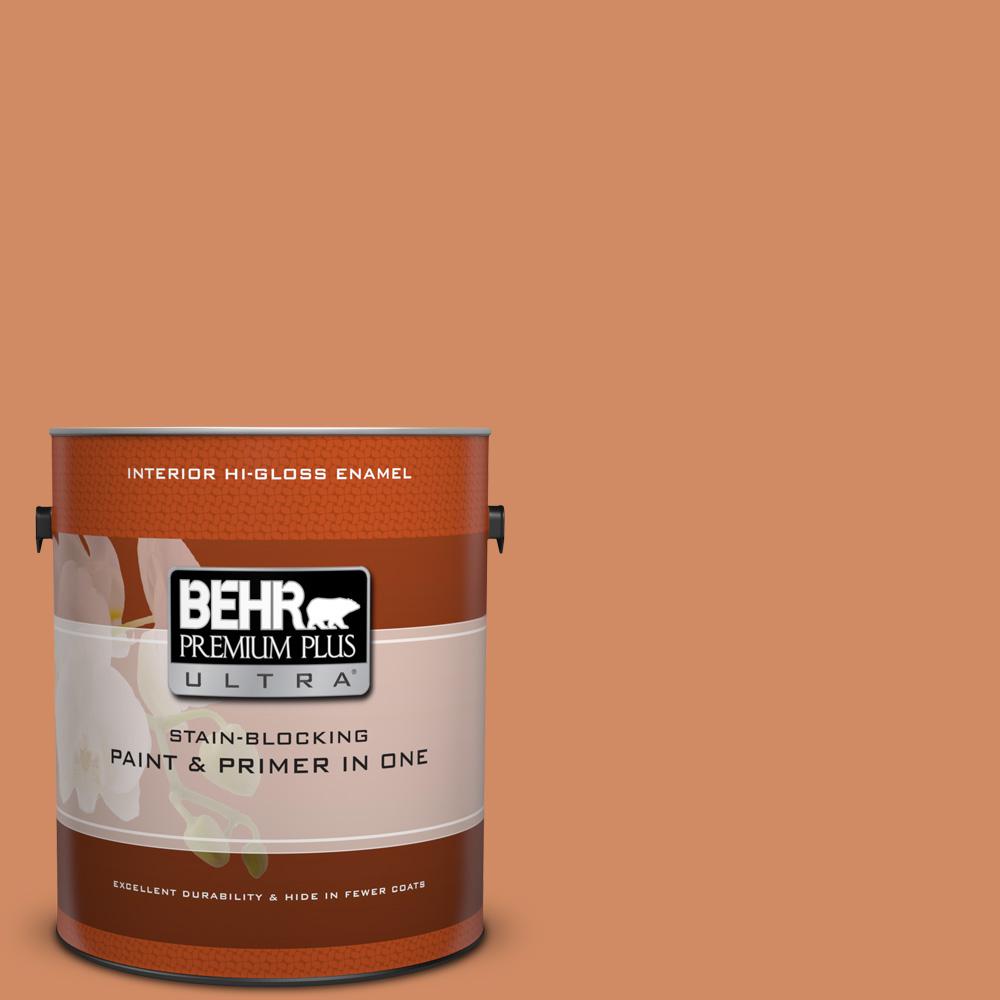 BEHR Premium Plus Ultra 1 gal. PPU710 Roman Plaster HiGloss Enamel