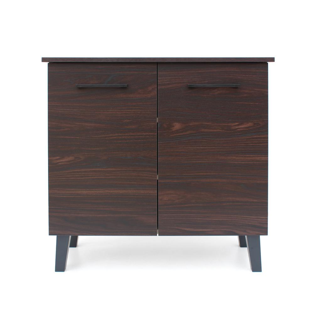 Noble House Walnut Brown 2 Door Cabinet With Sanremo Oak