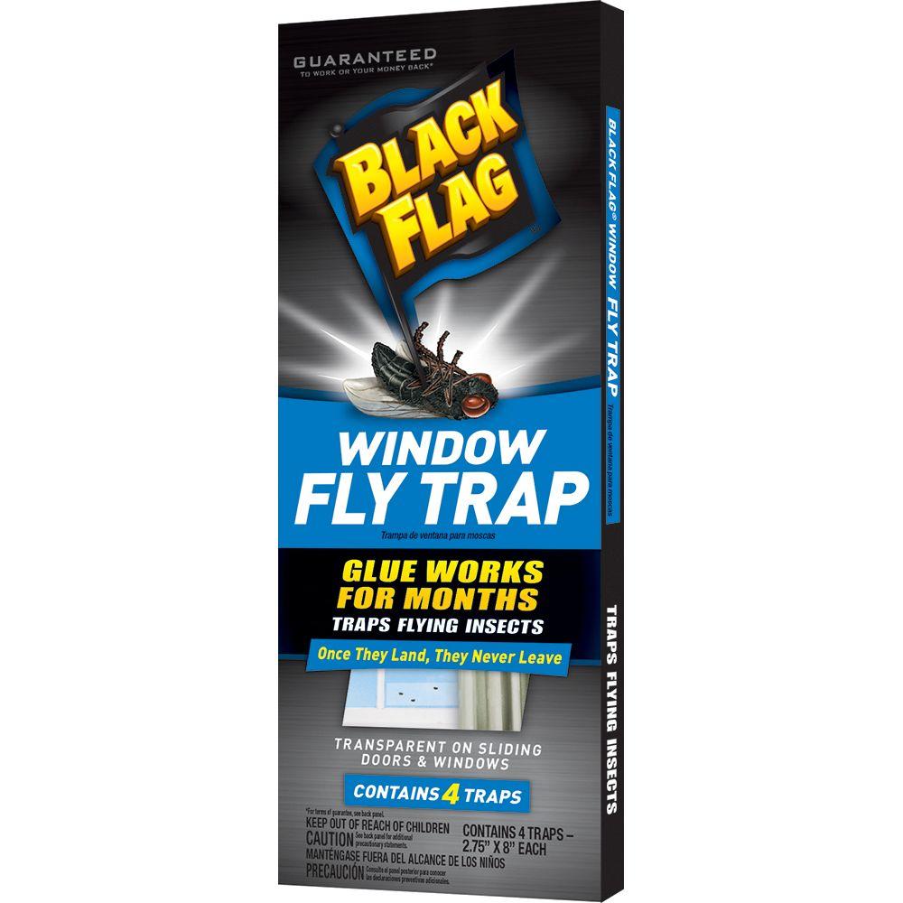 Black Flag Window Fly Trap (4-Pack) by Black Flag