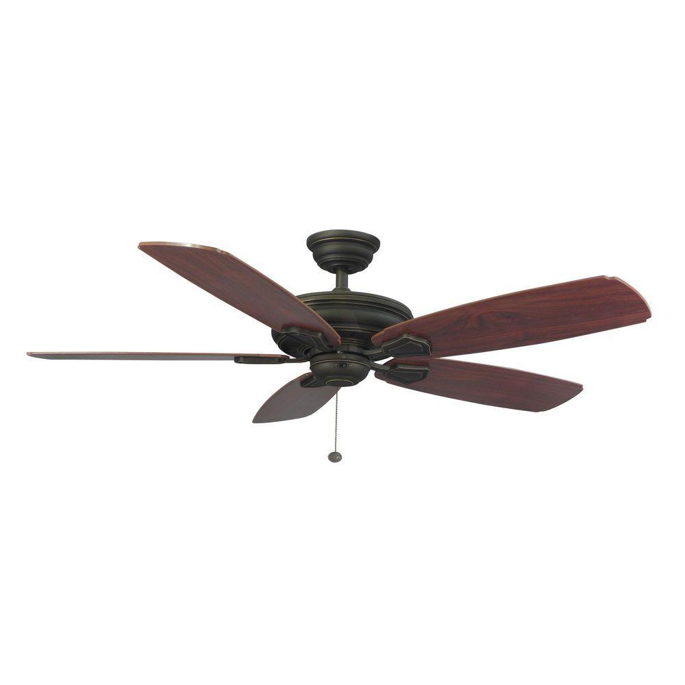 Hampton Bay Ceiling Fans Heirloom 52 in. Outdoor Oil Rubbed Bronze Ceiling Fan 51218