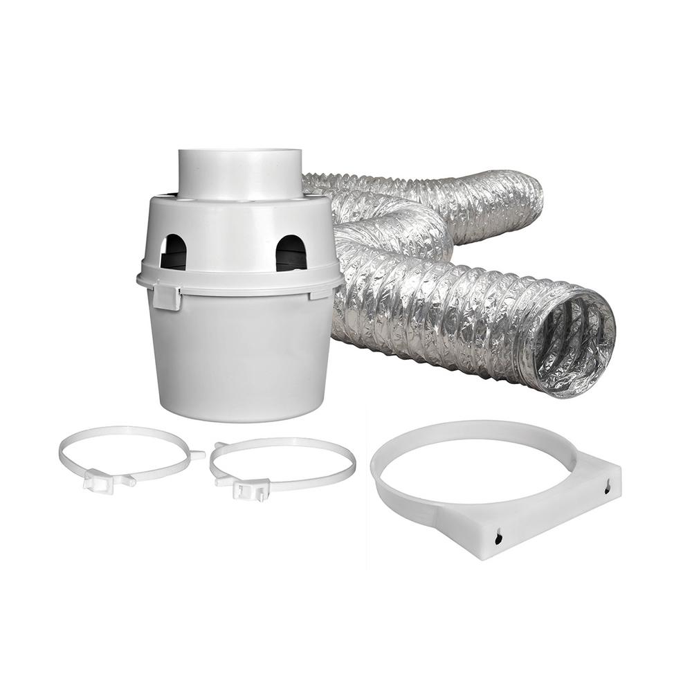 Everbilt 4 In X 5 Ft Indoor Dryer Vent Kit With Flexible Duct Tdidvkhd6 The Home Depot - Dryer Wall Vent Home Depot