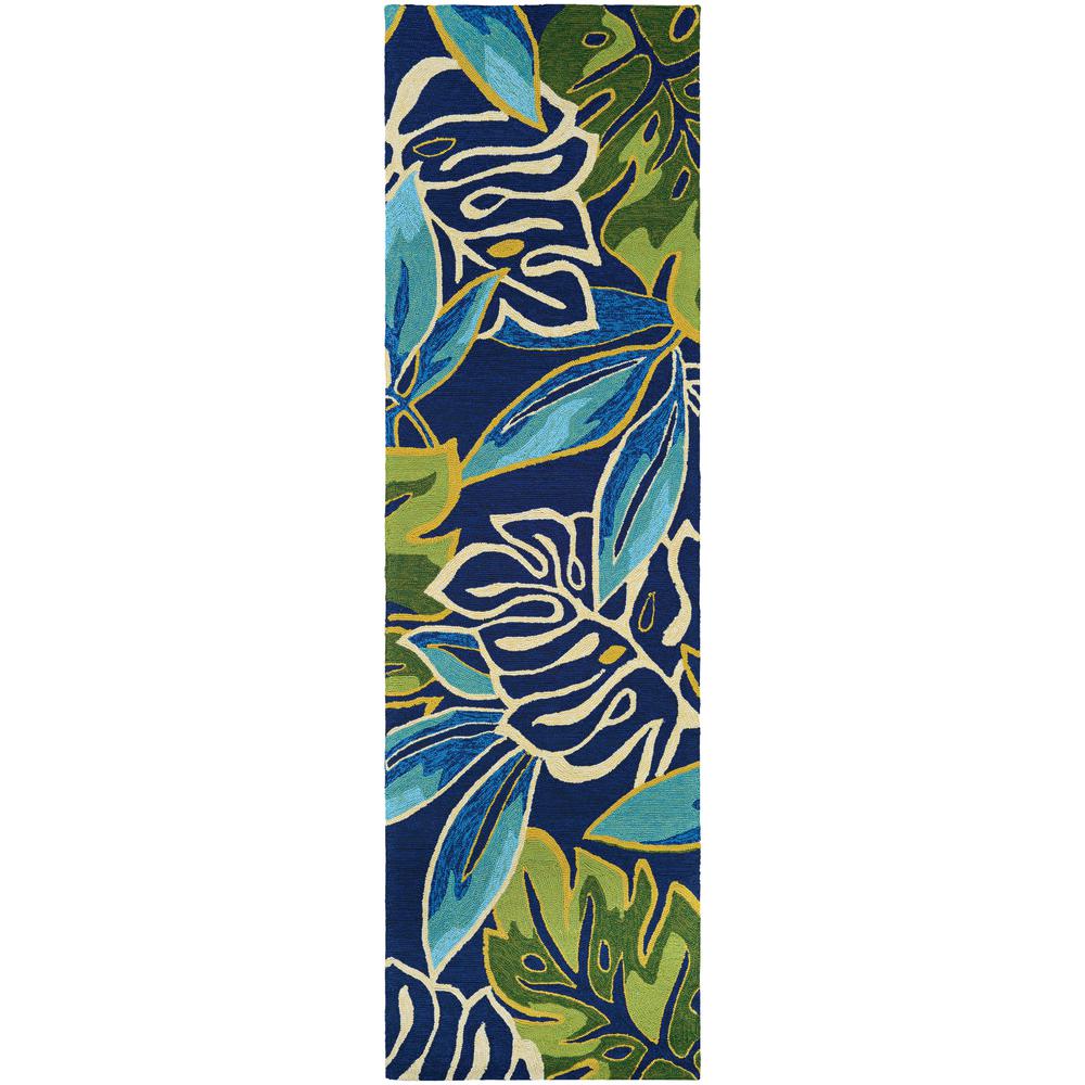 Couristan Covington Areca Palms AzureForest Green 2 ft. 6 in. x 8 ft. 6 in. Indoor/Outdoor