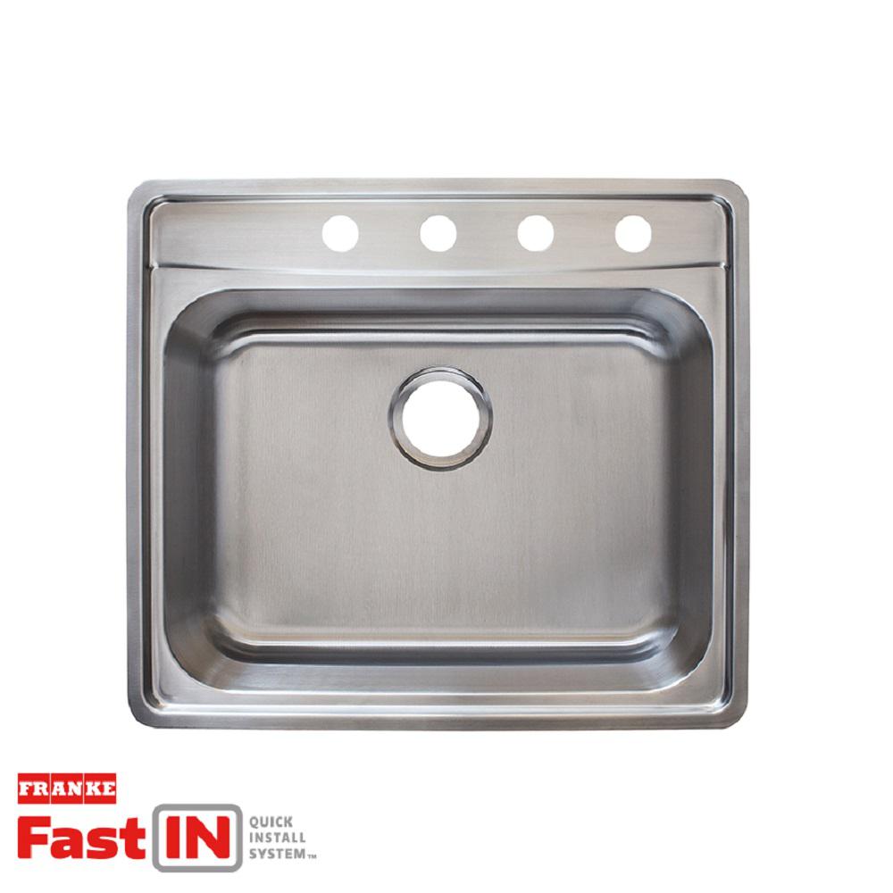 Franke Evolution Fast In Mount Drop Stainless Steel 25 5 4 Franke Evolution Fast In Mount Drop Stainless Steel 25 5 4