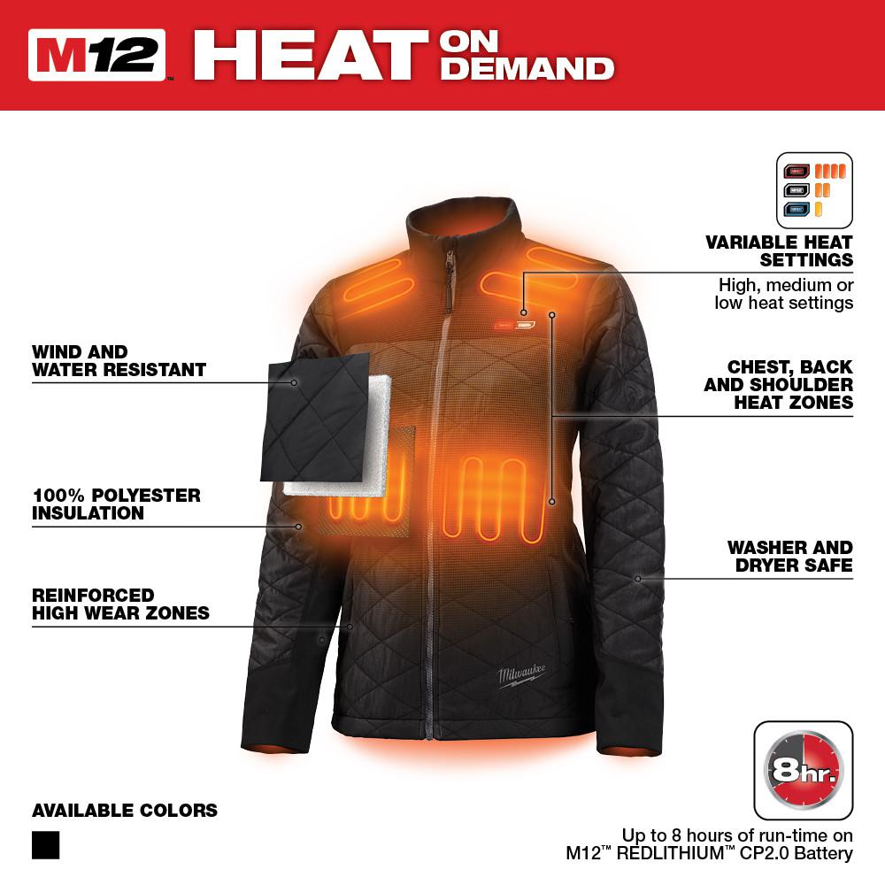 milwaukee women's heated jacket home depot