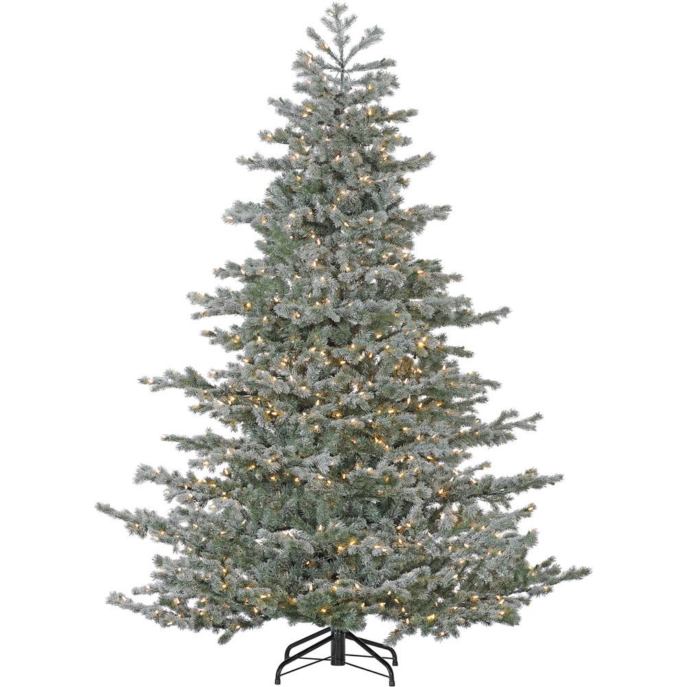 Lights Artificial Trees Holiday Decorations The Home Depot 7 5 Ft Oregon Fir Artificial Christmas Tree With Smart String Lighting