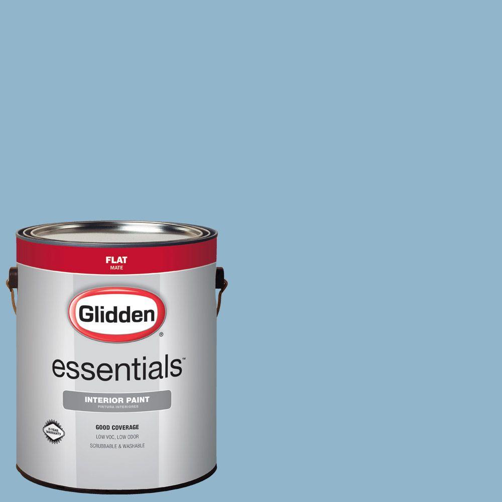 Glidden Essentials 1 gal. HDGB59U Baby Blue Eyes Flat Interior Paint