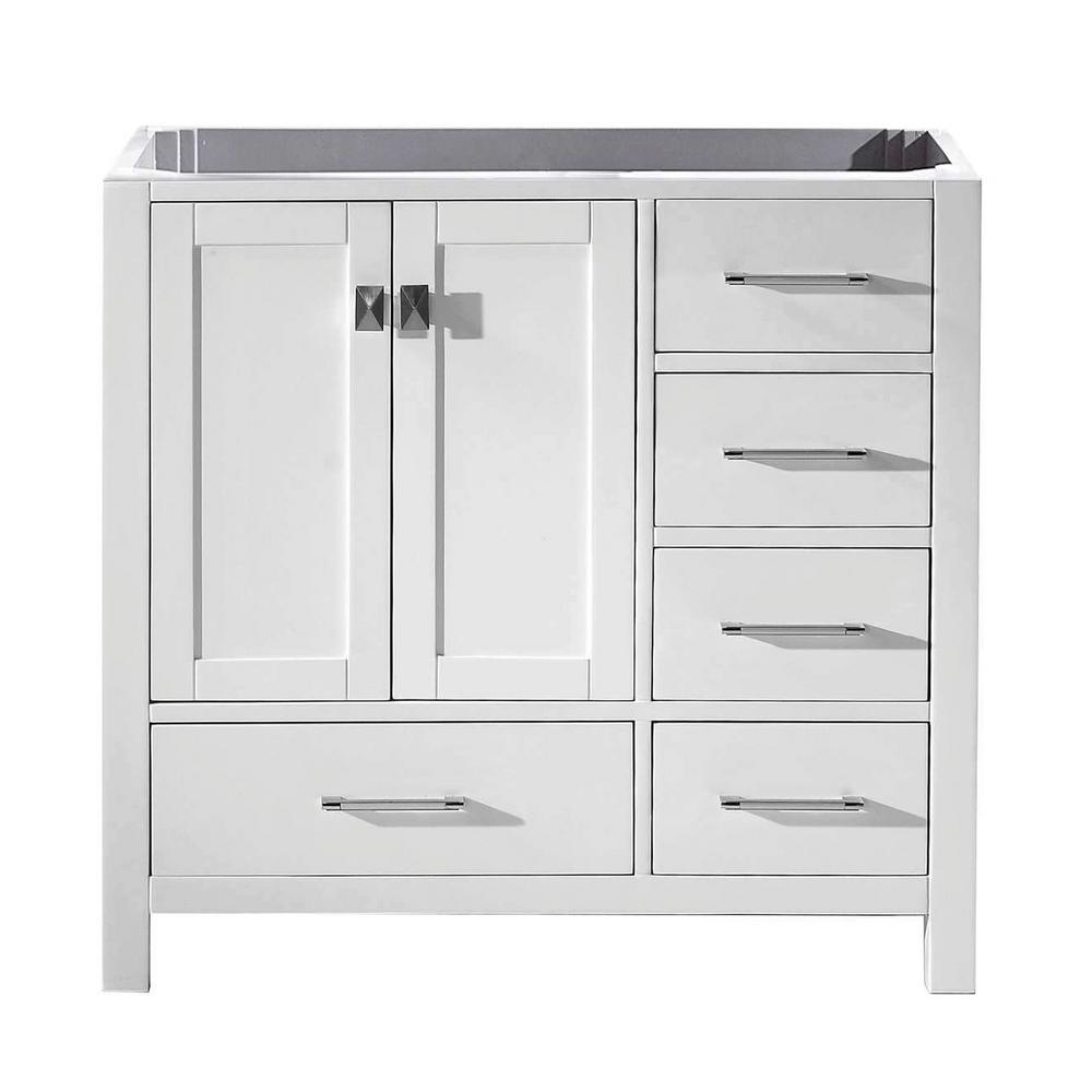 Virtu USA Dior 36 in. W Bath Vanity Only in Zebra GrayKS70036