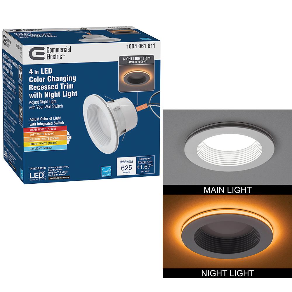 Commercial Electric 4 In Selectable Cct Integrated Led Recessed Light
