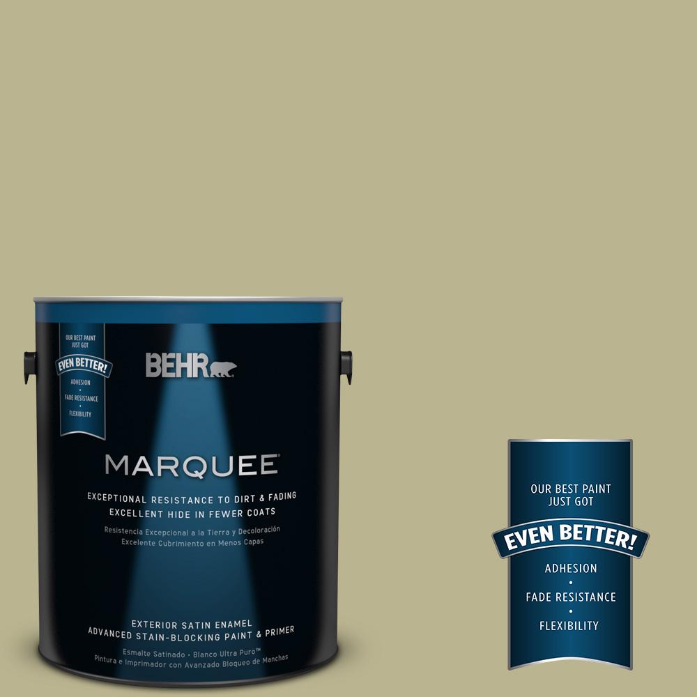 BEHR MARQUEE 1gal. PPU910 Wasabi Powder Satin Enamel Exterior Paint