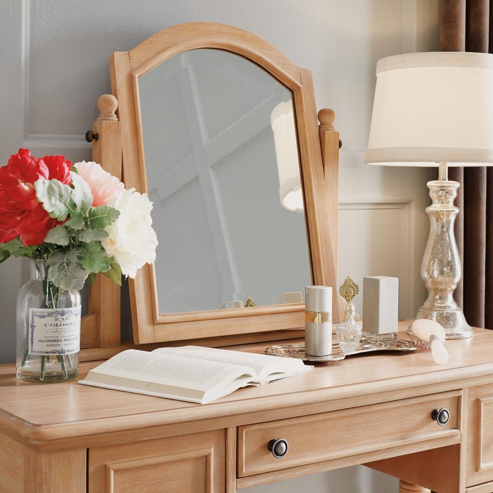 Homestyles Cambridge White Washed Maple Vanity And Mirror 5170 70