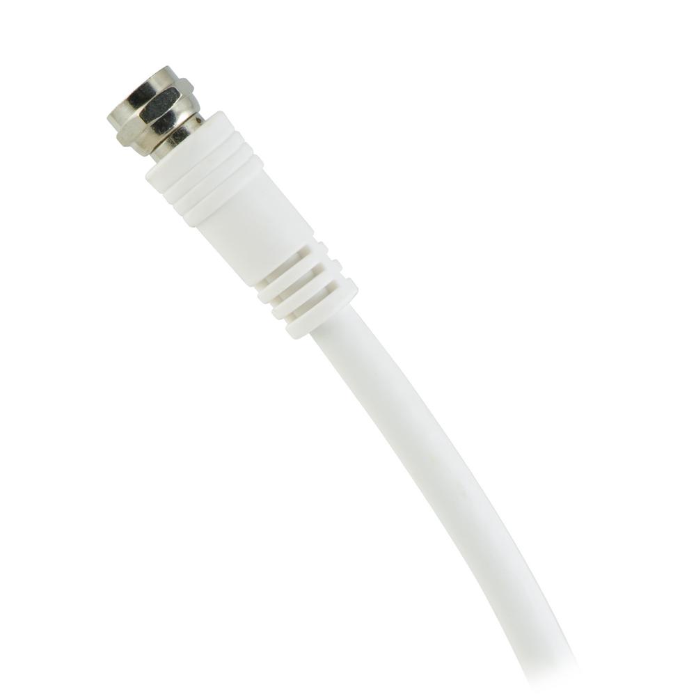 GE 15 ft. RG6 Coaxial Video Cable, Double Shielded, FType Connection