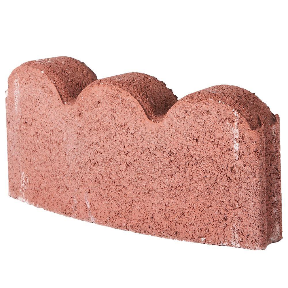 Pavestone 12 in. x 2 in. x 5.25 in. River Red Concrete Edger-74951