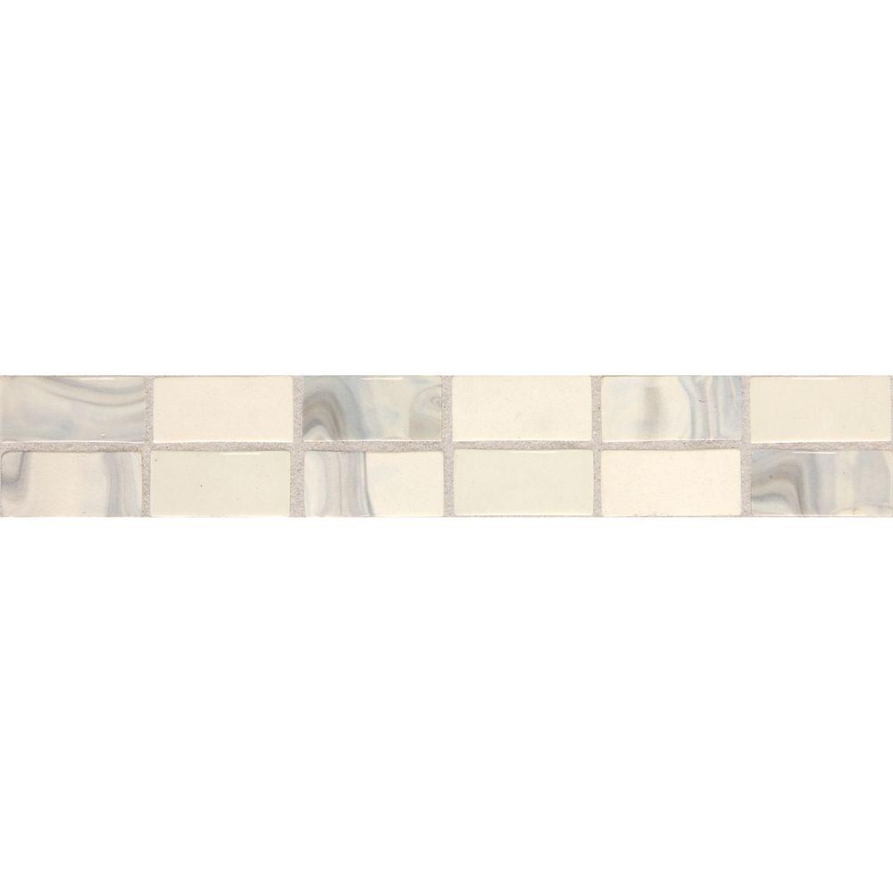 Daltile Fashion Accents Noce Swirl 2 in. x 12 in. Ceramic Decorative