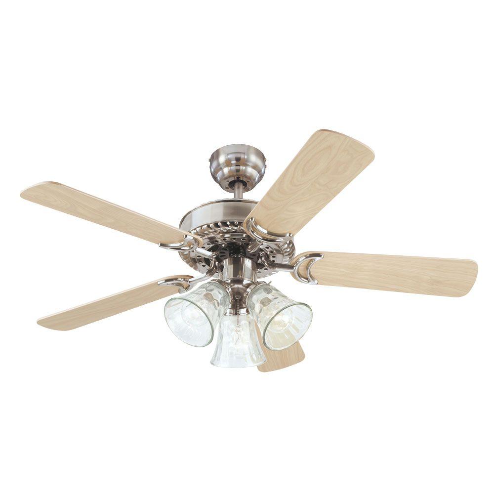 Westinghouse Newtown 42 in. Indoor Brushed Nickel Ceiling Fan7843565 The Home Depot