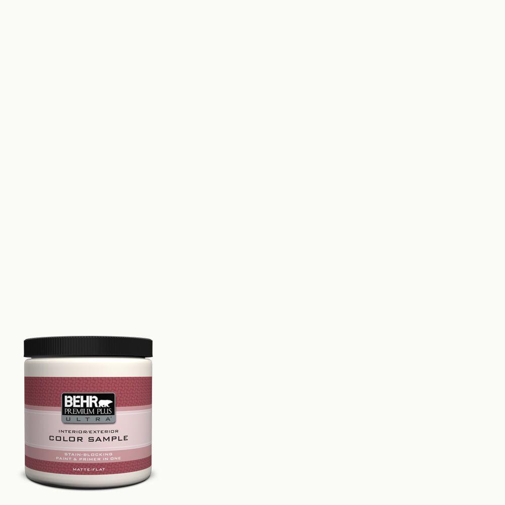 Behr Premium Plus Ultra 8 Oz Ppu18 06 Pure White Matte Ppu18 06 Ultra Pure White Matte Interior