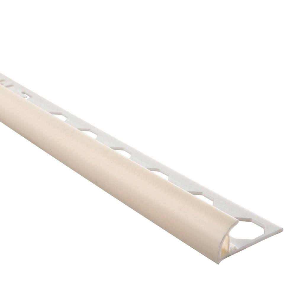 Vinyl Tile Edging Trim Tools Supplies The Home Depot Novocanto Ivory 5 16 In X 98 1 2 Pvc