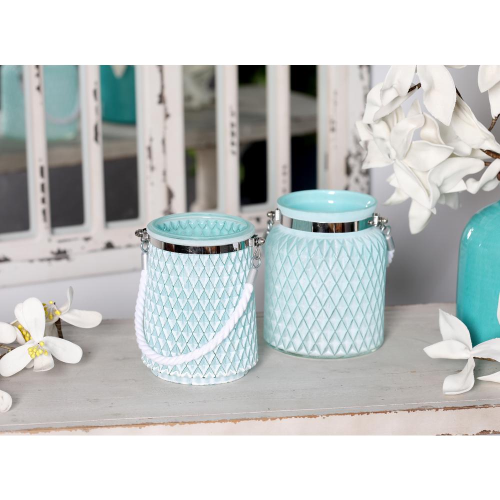 Candle Warmers Etc 13 in. Weathered White Candle Warmer Lantern WLWHT