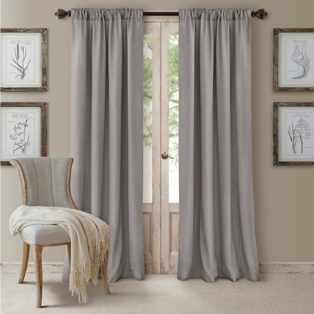 Elrene Blackout Cachet 52 In. W X 84 In. L Blackout Window Curtain ...