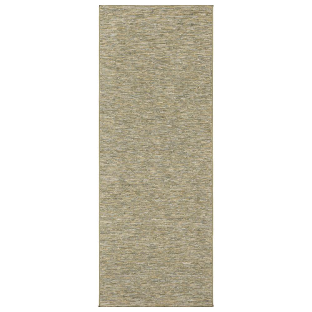 Ottomanson Sundance Collection Solid Green 2 ft. 7 in. x 5 ft. Indoor