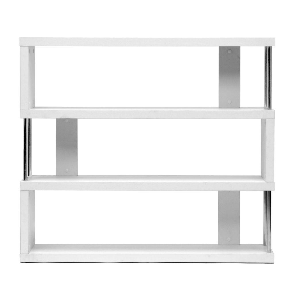 3 Tier Open Shelf Bookcase White