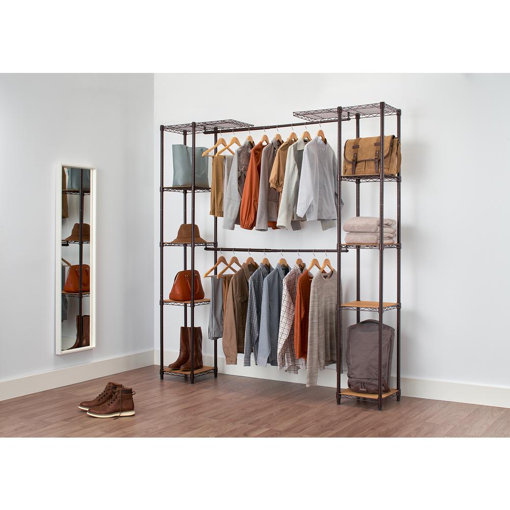 Closetmaid Shelftrack 13 In D X 72 W 48 H Wire Closet Closetmaid Shelftrack 13 In D X 72