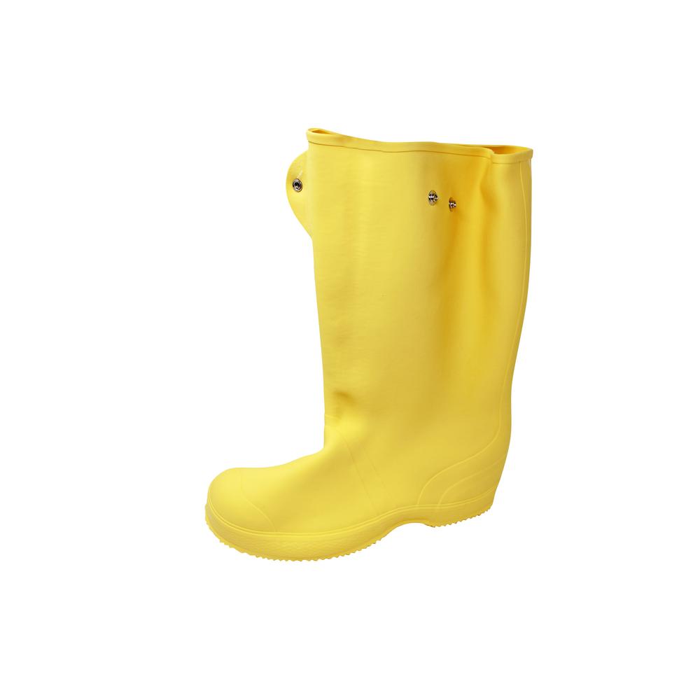 yellow construction boots