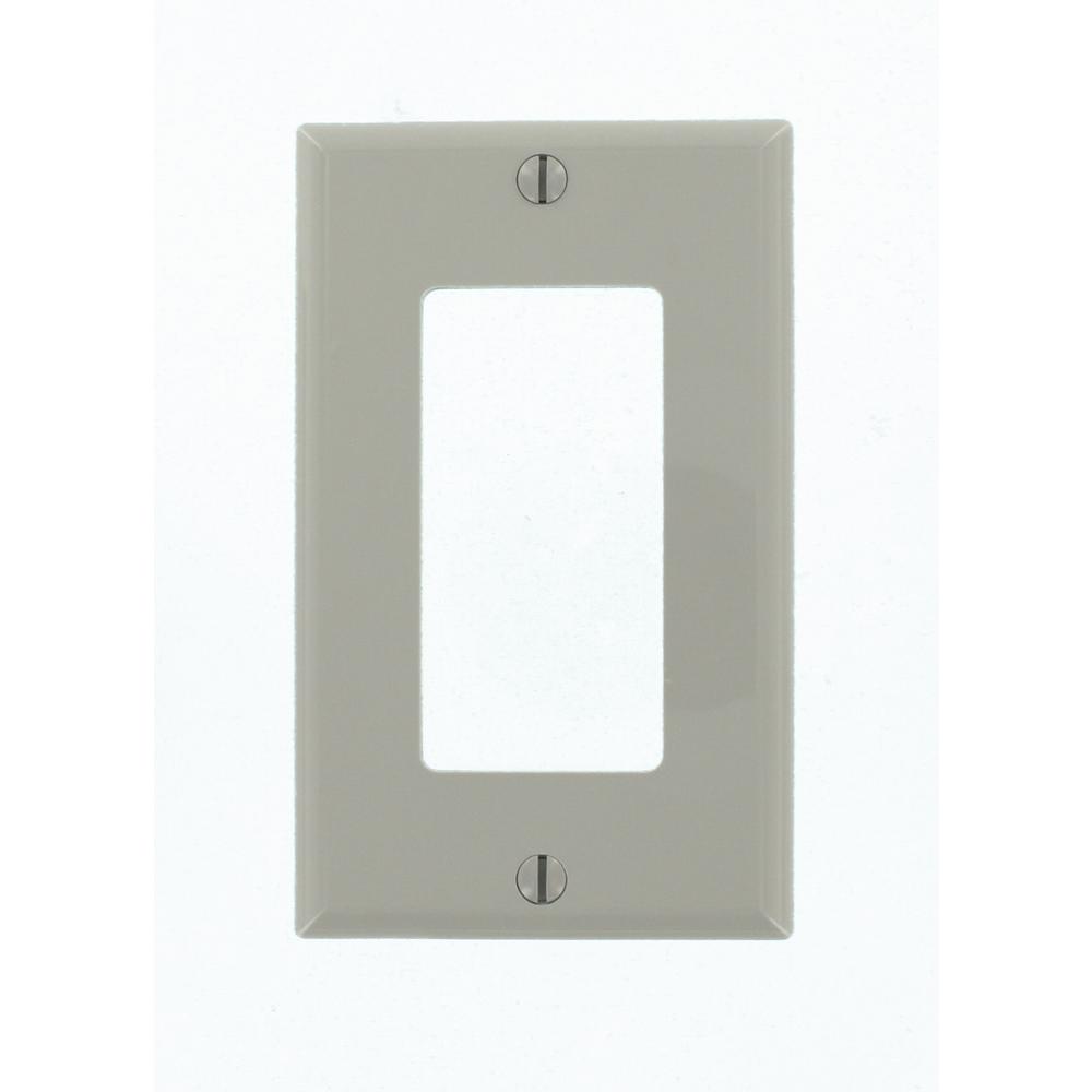 Leviton 2Gang Blank Wall Plate, Gray87025 The Home Depot