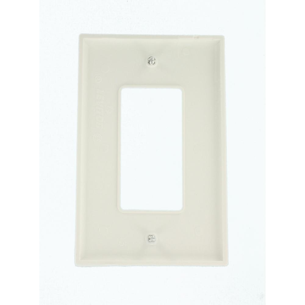 10 PACK 1-GANG UNBREAKABLE DECORATOR//DECORA//GFCI WALL PLATE OUTLET COVER WHITE