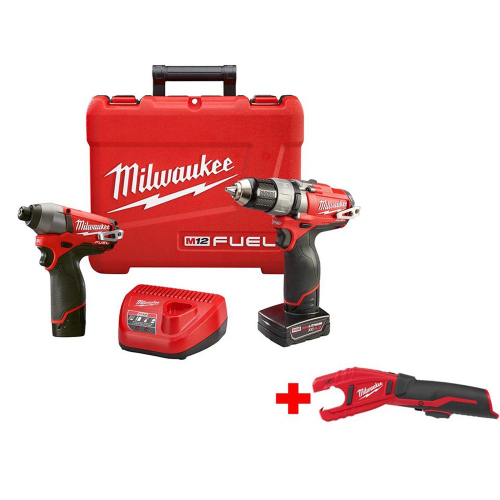 Milwaukee M12 FUEL 12Volt Cordless LithiumIon Brushless 1/2 in. Drill