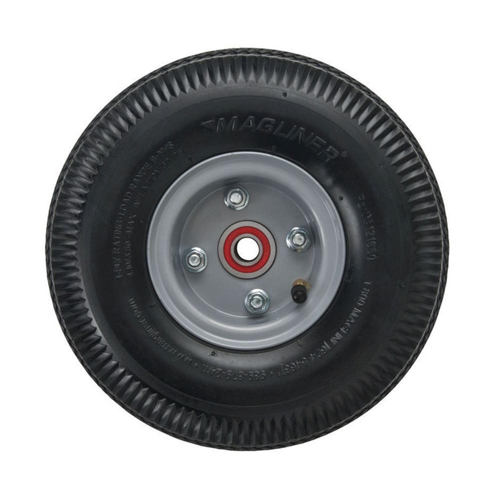Magliner 10 in. x 3-1/2 in. Hand Truck Wheel 4-ply Pneumatic with 4 Ply Tires On 1/2 Ton Truck