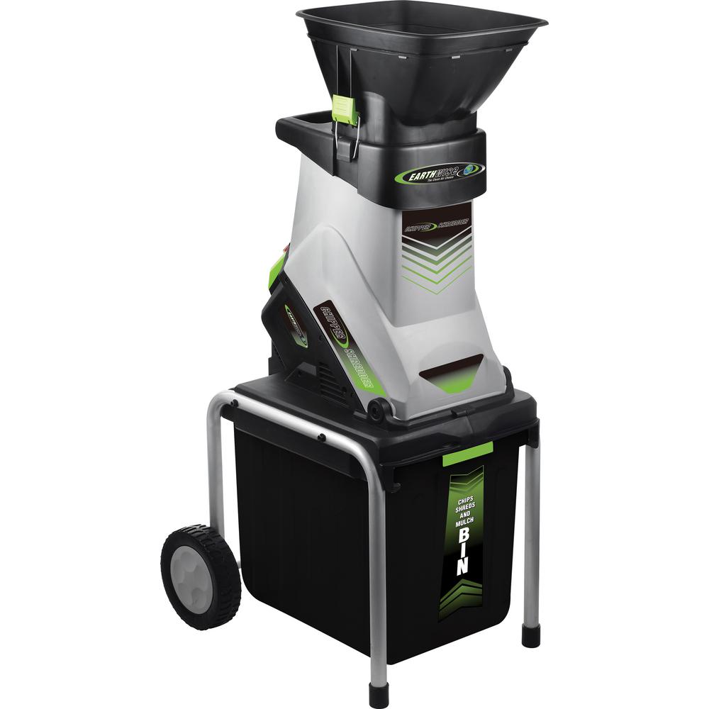 Electric Chipper Shredders Outdoor Equipment The Home Depot 15 Amp Electric Corded Chipper Shredder